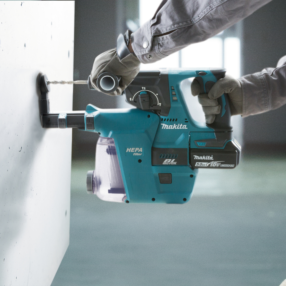 Перфоратор аккумуляторный Makita DHR242RFE LXT 18В, 2х3.0 Ач, 24 мм, 2,0 Дж, SDS-PLUS