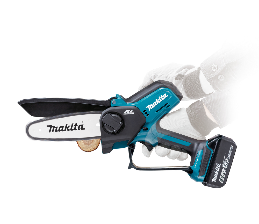 Пила цепная аккумуляторная Makita DUC150Z LXT BL 18В, 320 Вт, 6"/15 см, 0,325", 1,1мм, 8 м/с, XPT, без акб и ЗУ