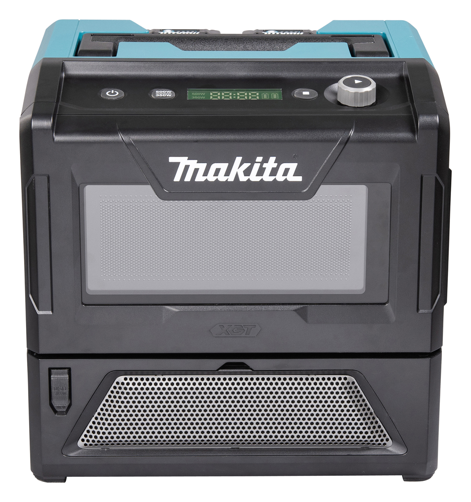 Микроволновая печь аккумуляторная MW001GZ XGT 40В, 500/350 Вт, 8л, USB, подсветка, без акб и ЗУ