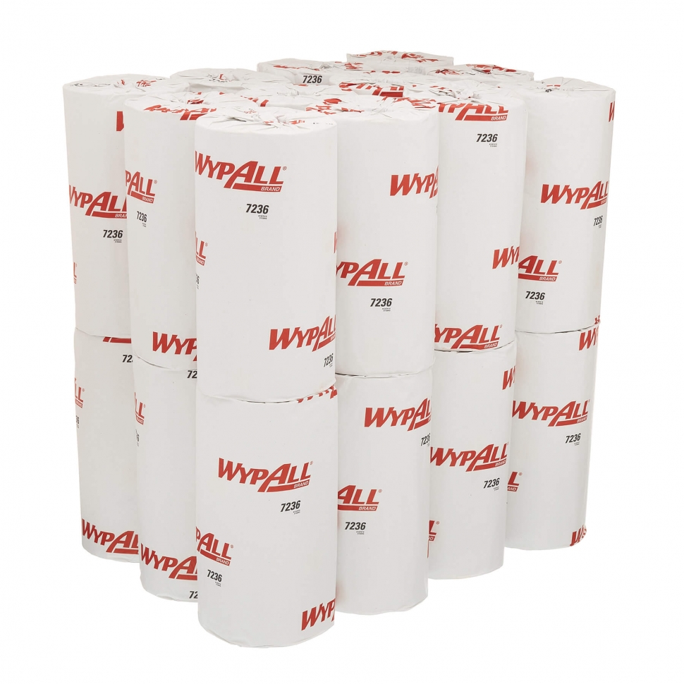 Протирочный материал в рулонах Kimberly-Clark WypAll L10 7236, однослойный