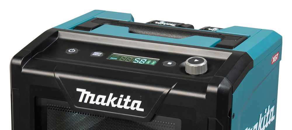Микроволновая печь аккумуляторная MW001GZ XGT 40В, 500/350 Вт, 8л, USB, подсветка, без акб и ЗУ