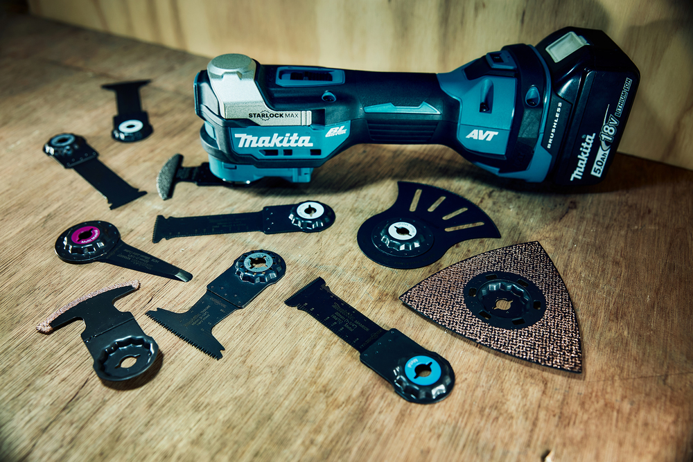 Аккумуляторный многофункциональный инструмент Makita DTM52Z 18В, 10000-20000 об\мин, Starlock/Starlock Plus/Starlock Max, без акб и ЗУ