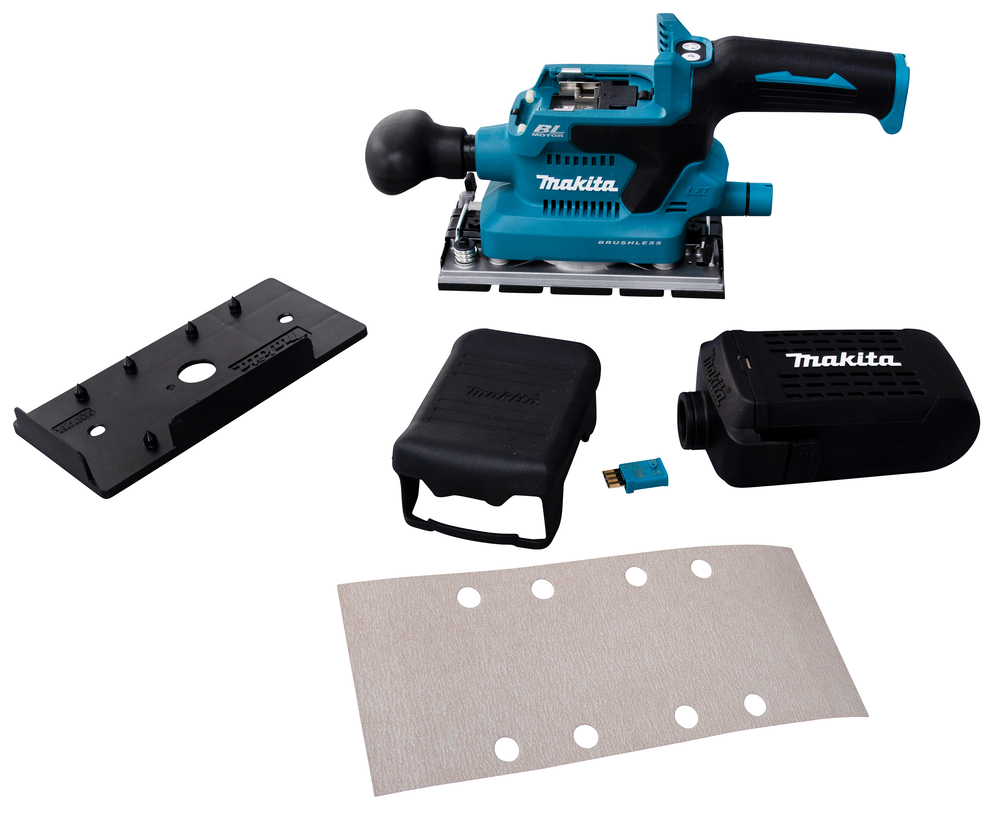 Вибрационная шлифмашина аккумуляторная Makita DBO381ZU LXT 18В, 12000 об/мин, без акб и ЗУ