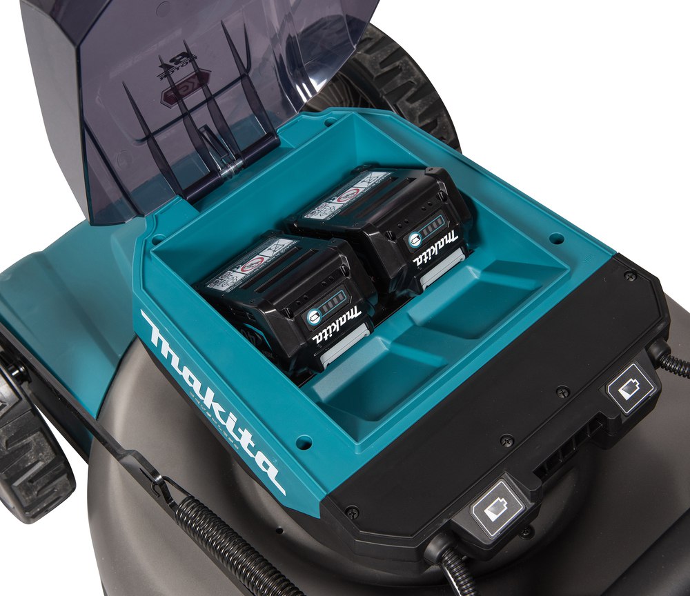 Газонокосилка аккумуляторная Makita LM002GT201 XGT 40v MAX, 1900 Вт, 53 см, 70 л, 1,5-5 км/ч, 4в1, (2xBL4050F; DC40RC)