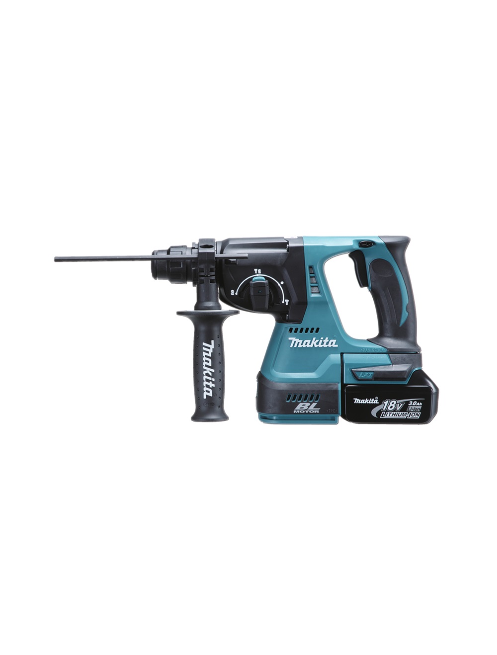 Перфоратор аккумуляторный Makita DHR242RFE LXT 18В, 2х3.0 Ач, 24 мм, 2,0 Дж, SDS-PLUS