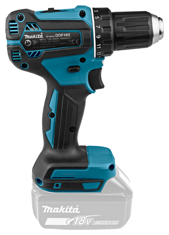 Аккумуляторная дрель-шуруповерт Makita DDF485Z LXT 18В, 50 Нм, 0 – 1 900 об/мин, без акб и З/У