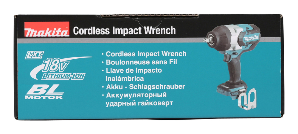 Гайковерт ударный аккумуляторный Makita DTW1002Z LXT 18В, 1/2\", 1000 Нм, 0 – 1 800 об/мин, без акб и ЗУ