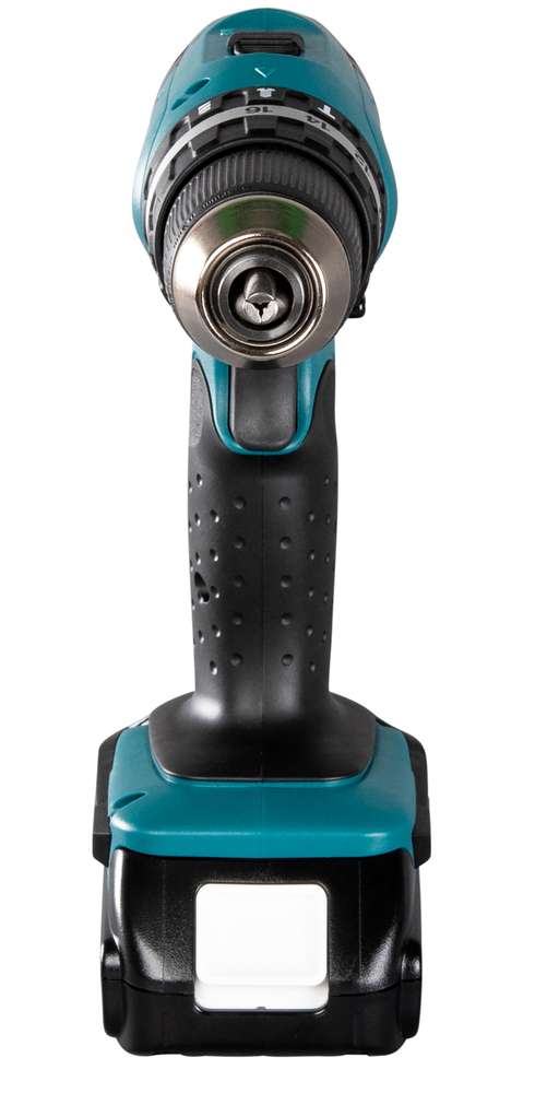 Ударная дрель-шуруповерт аккумуляторная Makita DHP453SYE LXT 18В, 2х1.5 Ач, 42 Нм, 1300 об/мин