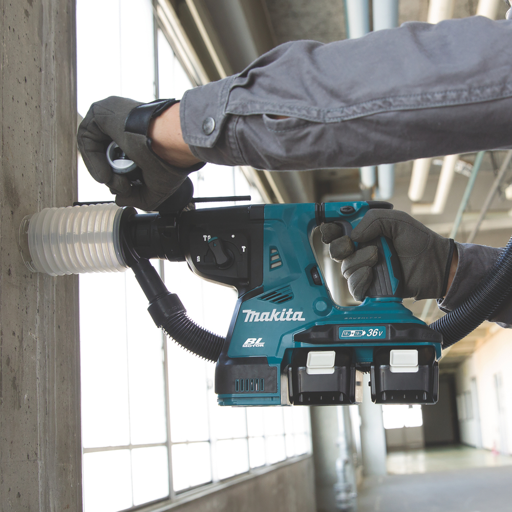 Перфоратор аккумуляторный Makita DHR282ZJU LXT 2х18В, 28 мм, 2,8 Дж, SDS-PLUS, без акб и ЗУ