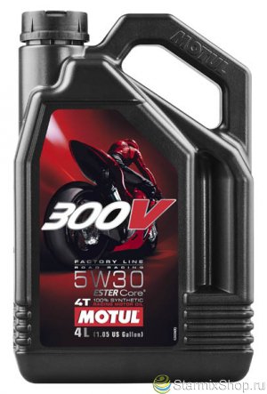 Моторное масло MOTUL 300 V 4T FL Road Racing SAE 5W30 (4 л.)