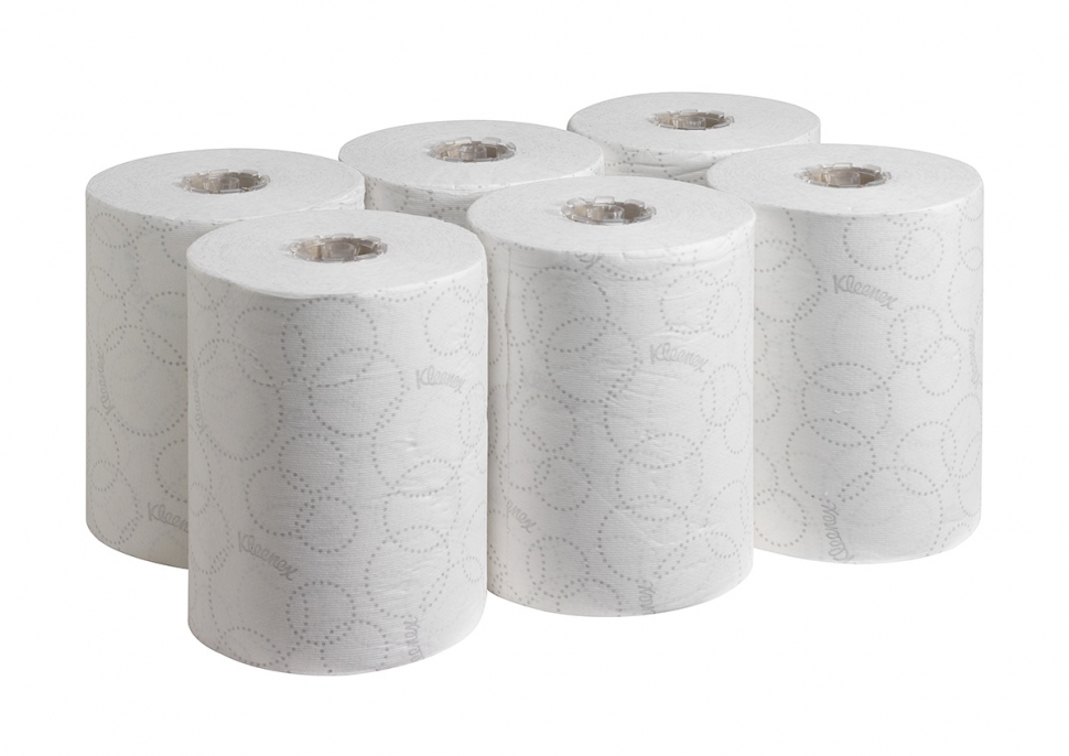 Бумажные полотенца в рулонах Kimberly-Clark Kleenex Ultra Slimroll 6781, двухслойные