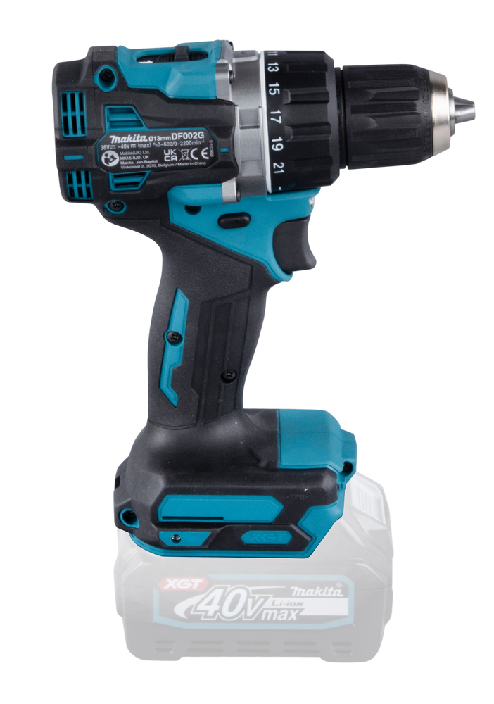 Дрель-шуруповерт аккумуляторная Makita DF002GZ XGT 40В, 65 Нм, 2200 об/мин, без акб и ЗУ