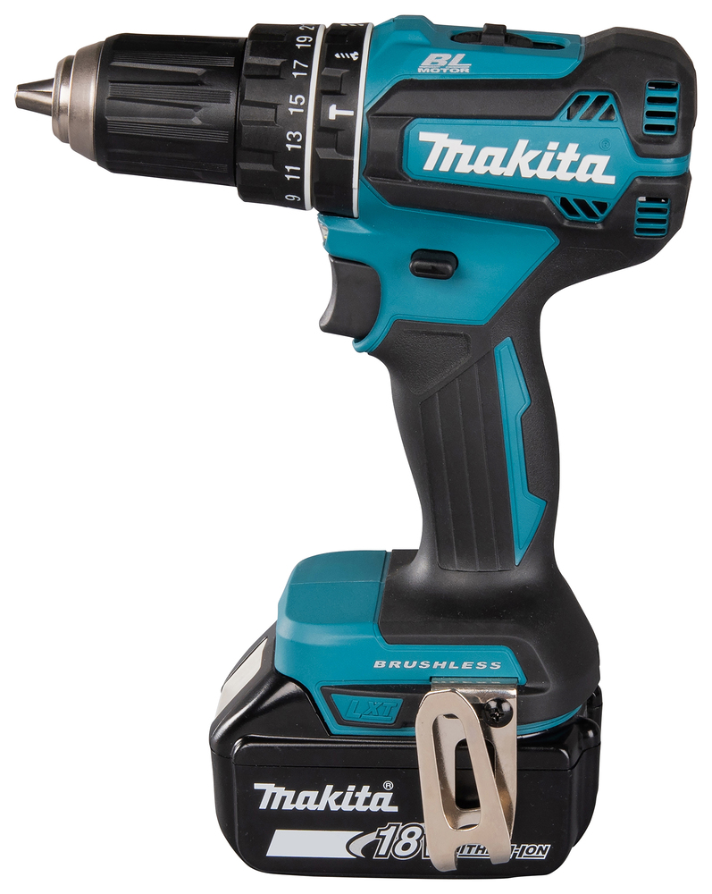 Аккумуляторная ударная дрель-шуруповерт Makita DHP485SYE 18В, 2х1,5 Ач Li-ion, 50 Нм, 1 900 об/мин