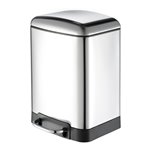 Корзина для мусора Geesa Hotel Pedal bin 6л квадратная с мягким закрытием