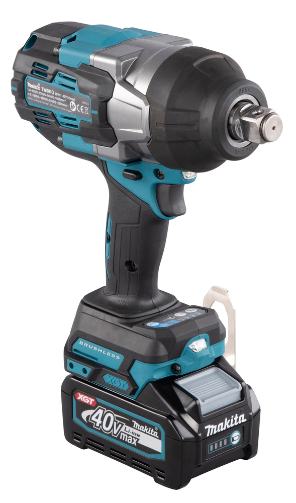 Гайковерт ударный аккумуляторный Makita TW001GM201 XGT 40В, 2х4.0 Ач, 3/4\", 1800 Нм, 0 – 1800 об/мин