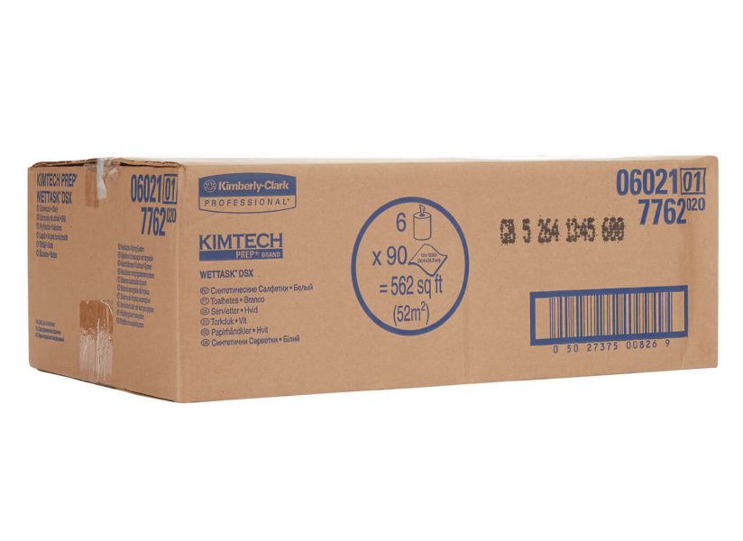 Протирочные салфетки в рулонах Kimtech Wettask DSX 7762