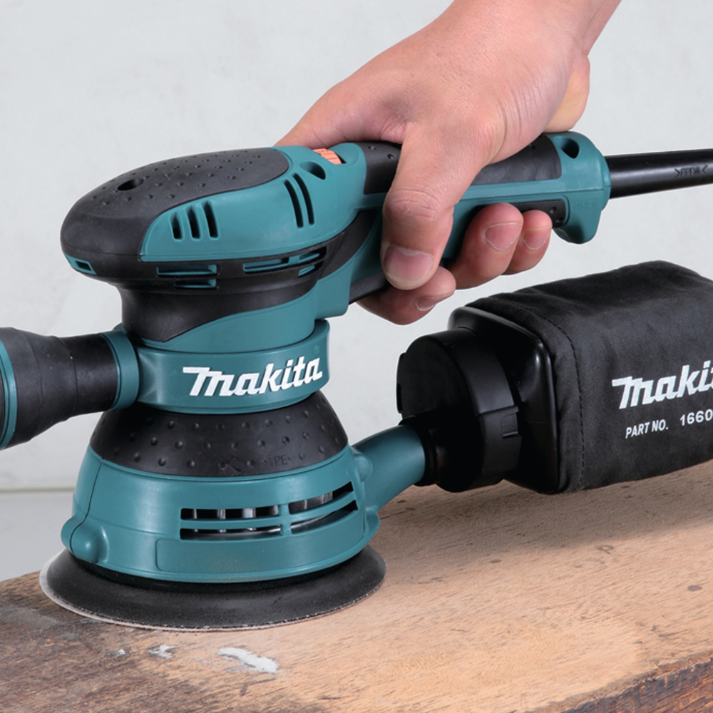 Эксцентриковая шлифовальная машина электрическая Makita BO5041 300 Вт, 125 мм, 4000-12000 об/мин