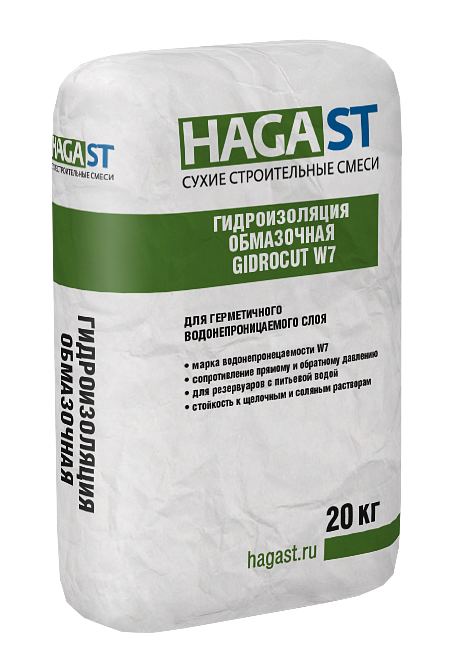 Гидроизоляция обмазочная HAGAST GIDROCUT W7