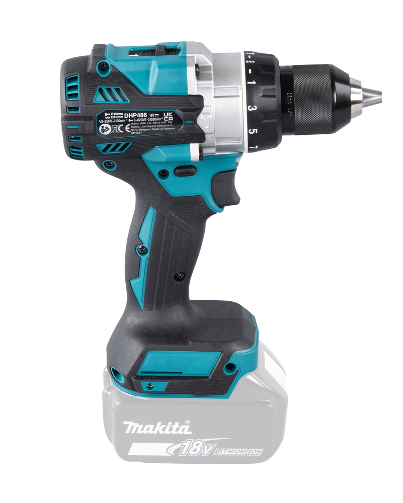 Ударная дрель-шуруповерт аккумуляторная Makita DHP486Z LXT 18В, 130 Нм, 2100 об/мин, без акб и ЗУ