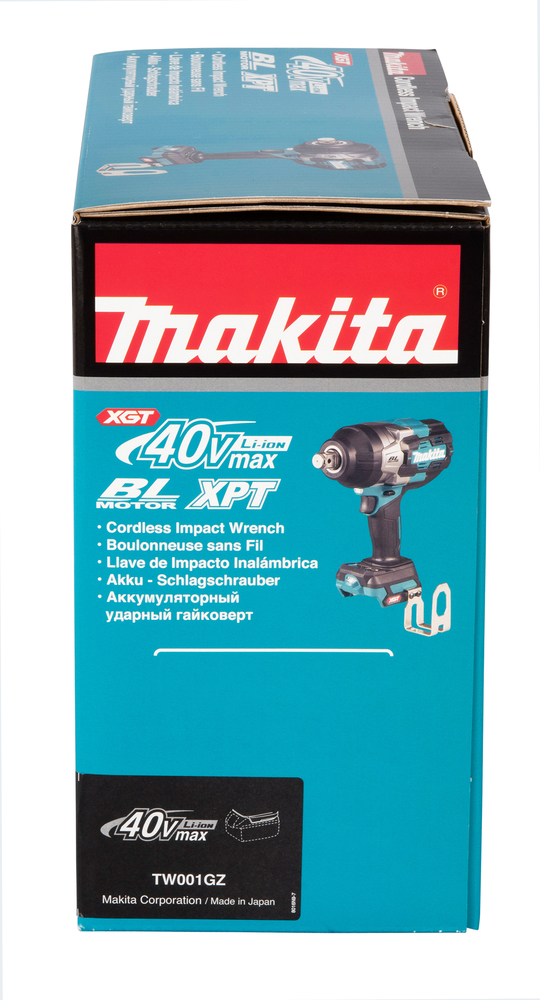 Гайковерт ударный аккумуляторный Makita TW001GZ XGT 40В, 3/4\", 1800 Нм, 0 – 1800 об/мин, без акб и ЗУ