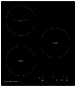 Встраиваемая стеклокерамическая варочная панель Zigmund & Shtain CI 33.4 B/W