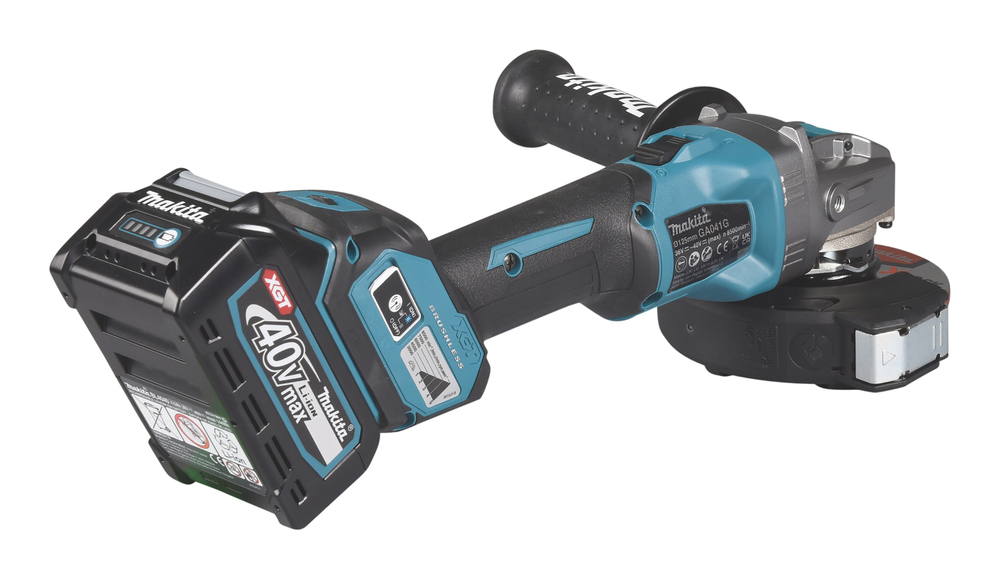 Угловая шлифмашина аккумуляторная Makita GA041GZ01 XGT BL 40В, 125 мм, 3000-8500 об/мин, без акб и ЗУ