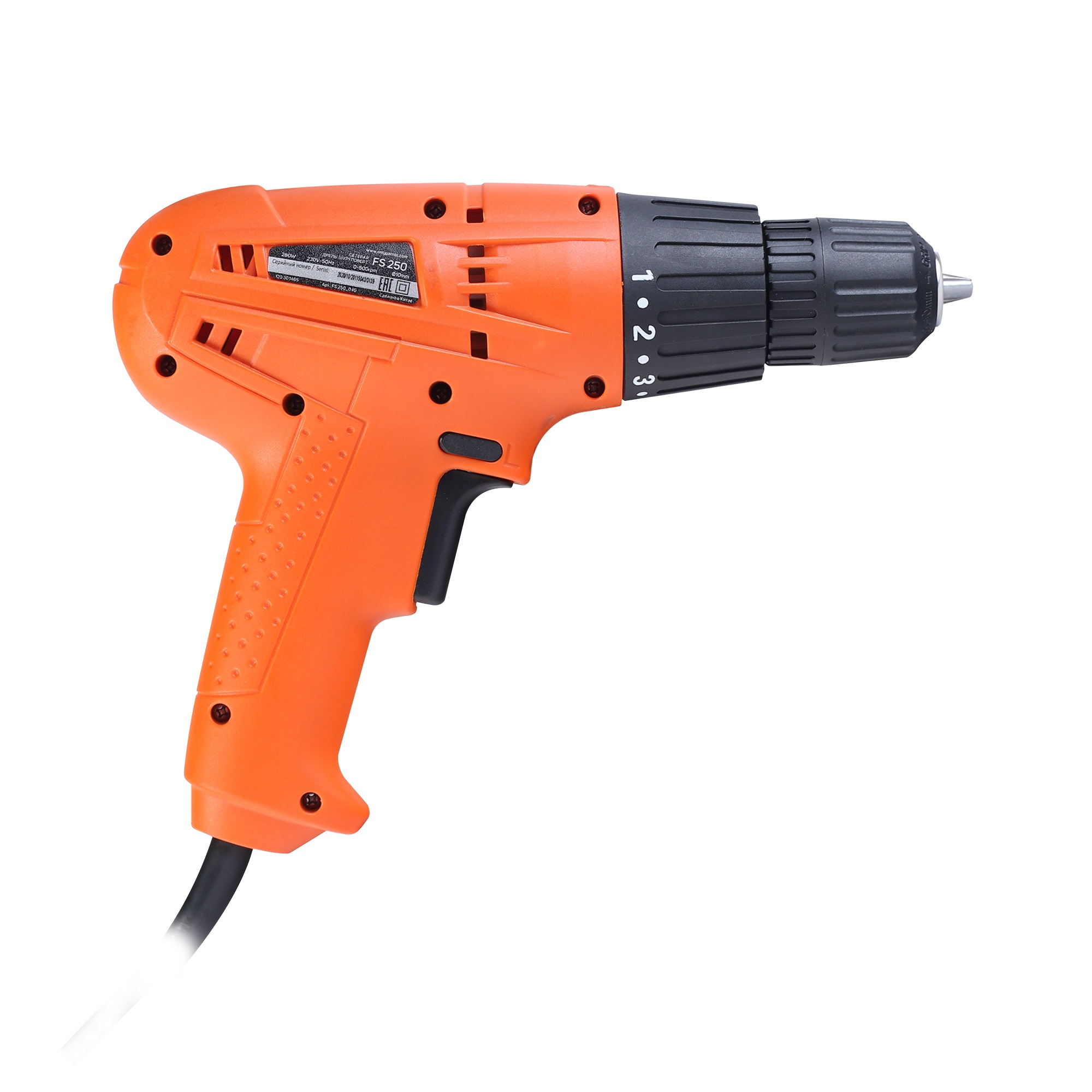 Дрель-шуруповерт сетевая PATRIOT FS 250, 280 Вт