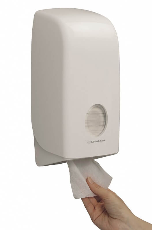 Диспенсер для туалетной бумаги в пачках Kimberly-Clark AQUARIUS белый 6946