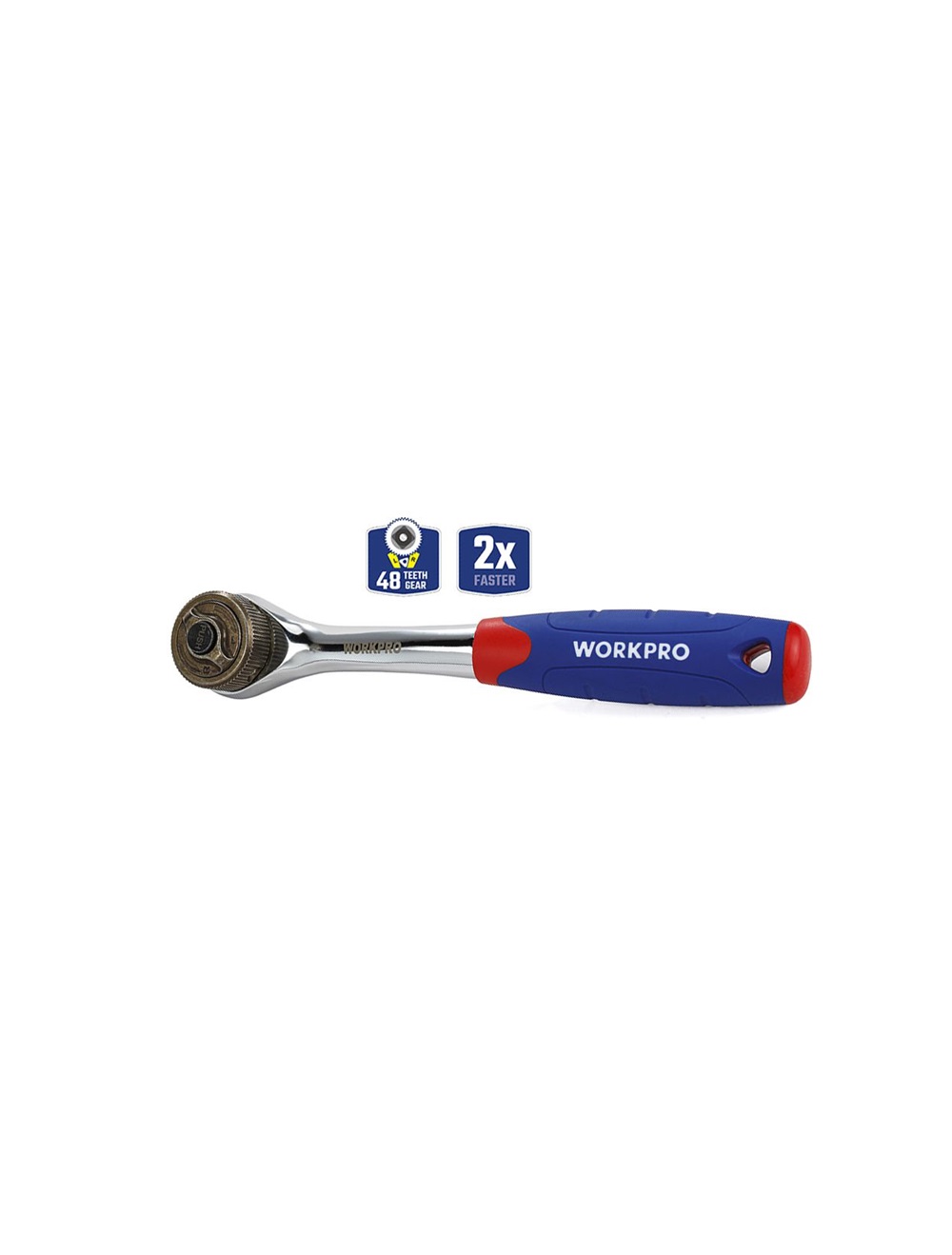 Ключ трещоточный 3/8" 48 зубьев с двойным приводом WORKPRO