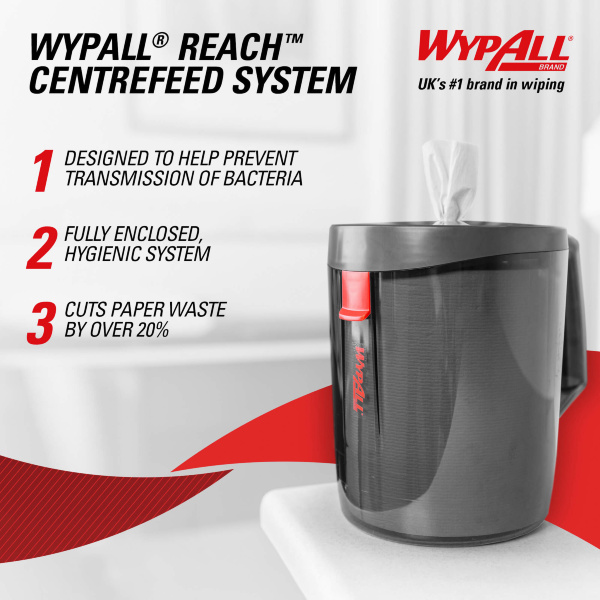 Протирочный материал в рулонах с центральной подачей WypAll L10 6220, однослойный синий