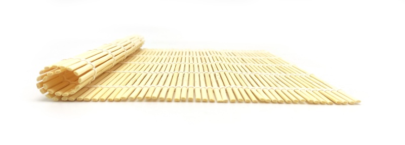 Циновка бамбуковая для Роллов Макису, ECO 24x24 см