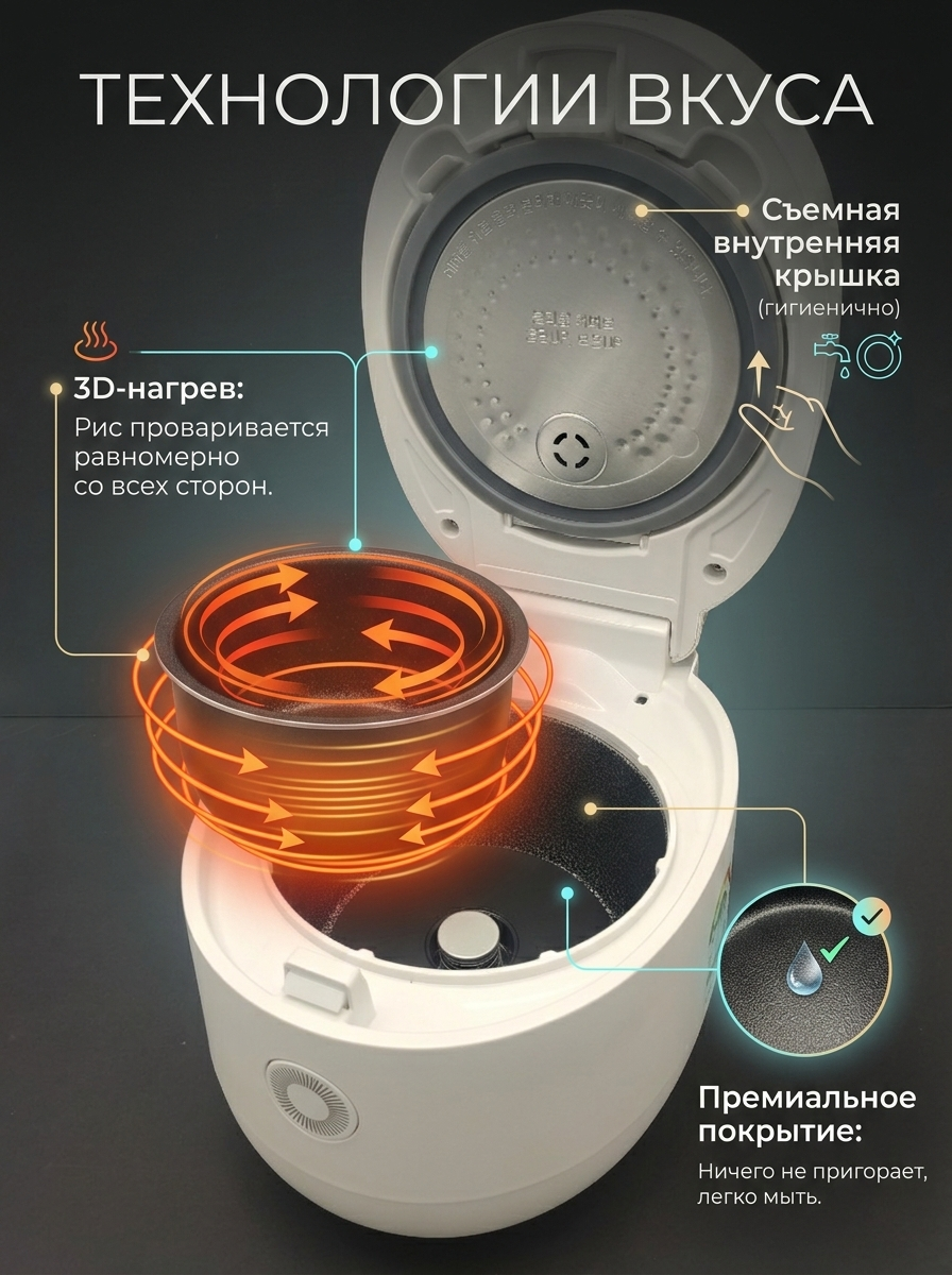 Рисоварка Cuckoo CR-0375FW на 3 порции