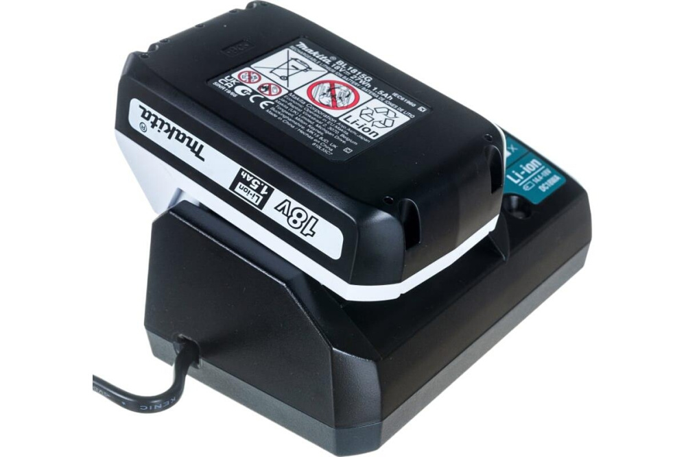 Ударная дрель-шуруповерт аккумуляторная Makita HP488DWE G-серия 18В, 2х1.5 Ач, 42 Нм, 1400 об/мин