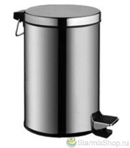 Урна с педалью 3л хром металл