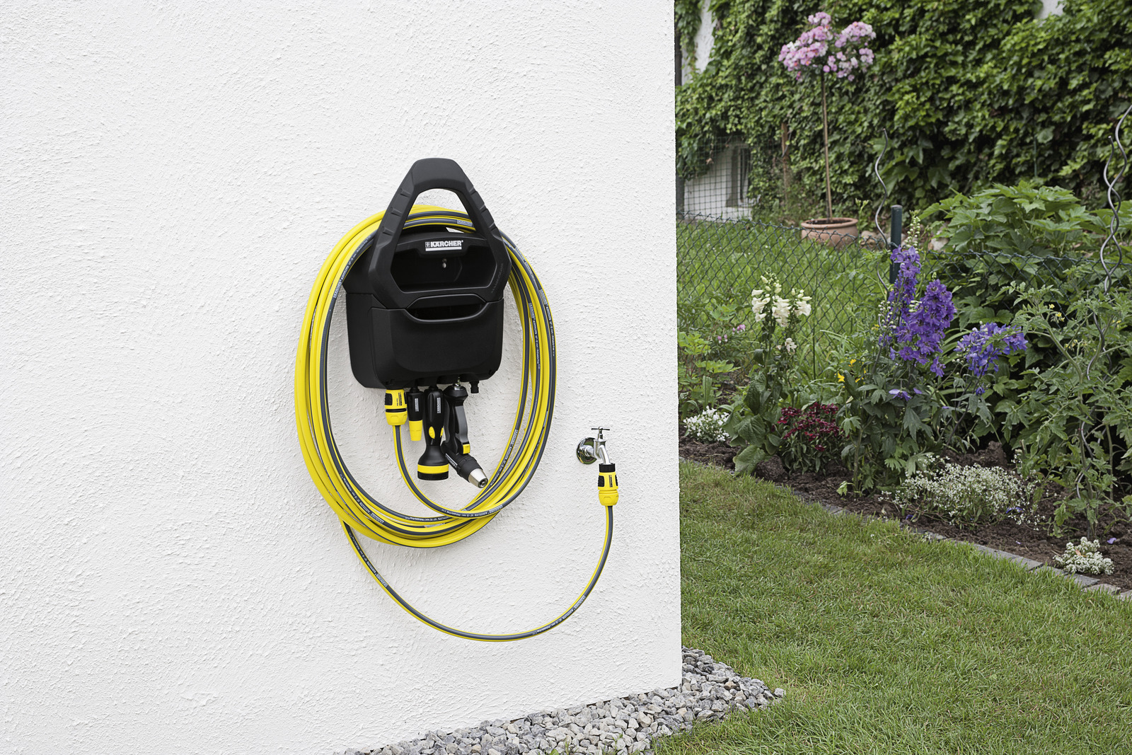 Крепление настенное Karcher Premium для хранения шланга с ящиком