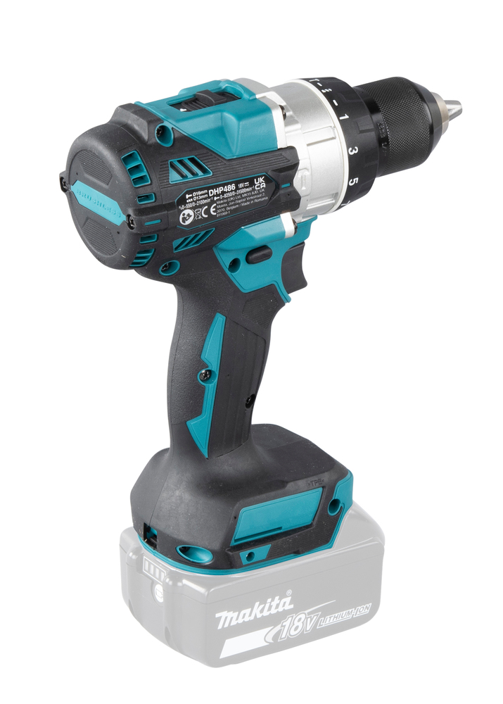 Ударная дрель-шуруповерт аккумуляторная Makita DHP486Z LXT 18В, 130 Нм, 2100 об/мин, без акб и ЗУ