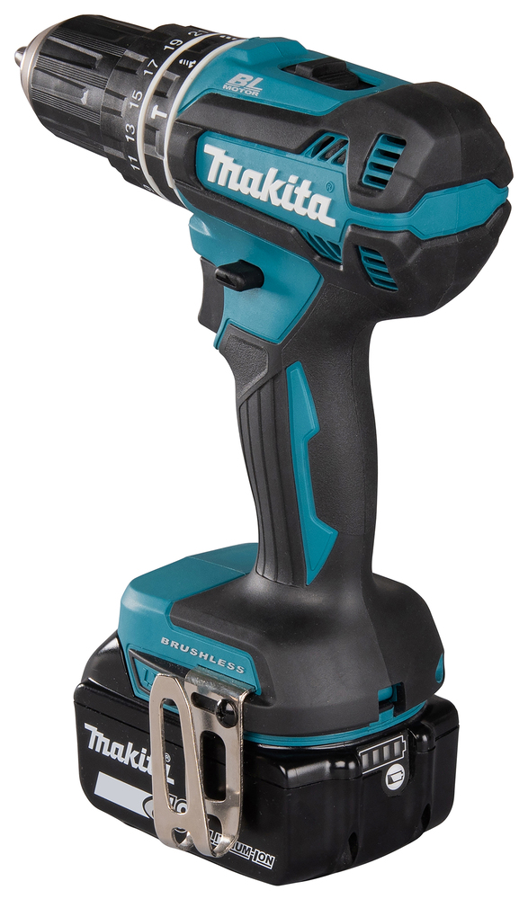 Аккумуляторная ударная дрель-шуруповерт Makita DHP485SYE 18В, 2х1,5 Ач Li-ion, 50 Нм, 1 900 об/мин