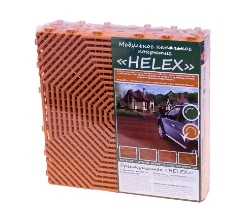 Плитка садовая HELEX терракотовая