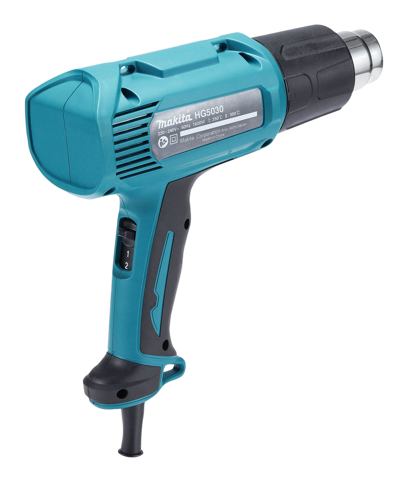 Строительный фен Makita HG5030K 1600 Вт, 300-500 л/мин, 350-500°C