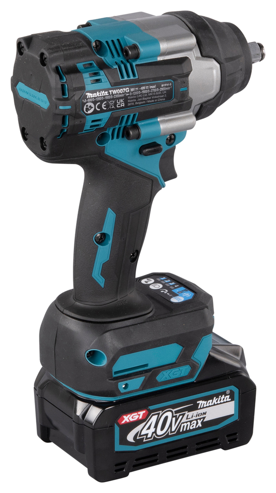 Гайковерт ударный аккумуляторный Makita TW007GD201 XGT 40В, 2х2.5 Ач, 1/2\", 750 Нм, 0 – 2300 об/мин