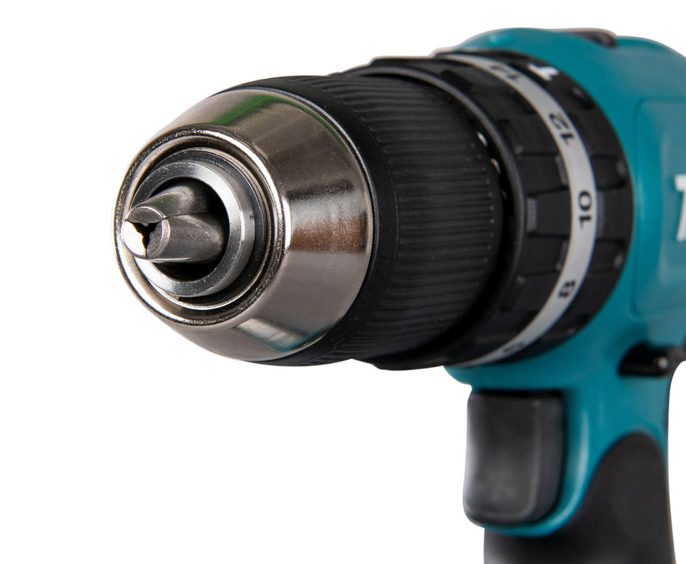 Ударная дрель-шуруповерт аккумуляторная Makita DHP453SYE LXT 18В, 2х1.5 Ач, 42 Нм, 1300 об/мин