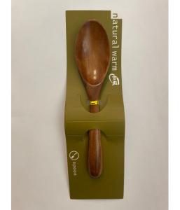 Ложка универсальная с изогнутой ручкой из дерева (Бамбук) 19см Japan Premium