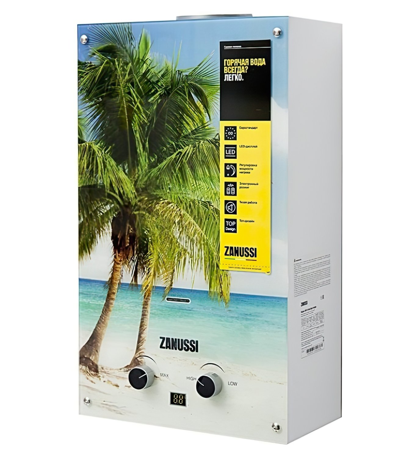 Газовая колонка Zanussi GWH 10 Fonte Glass Paradiso НС-1077262