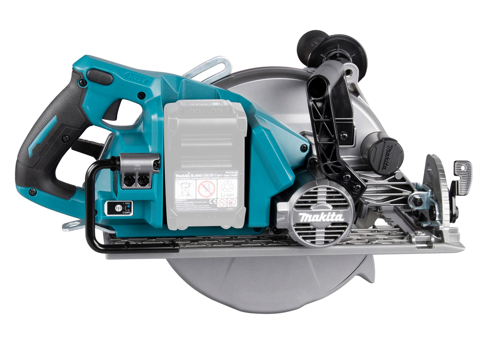 Пила дисковая аккумуляторная с задней рукояткой Makita RS002GZ XGT 40В, 260 мм, 4000 об/мин, без акб и ЗУ
