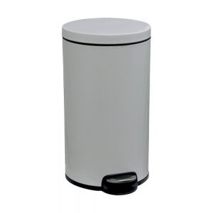 Корзина MERIDA SILENT KIB416 с педалью металлическая эмалированная 30л