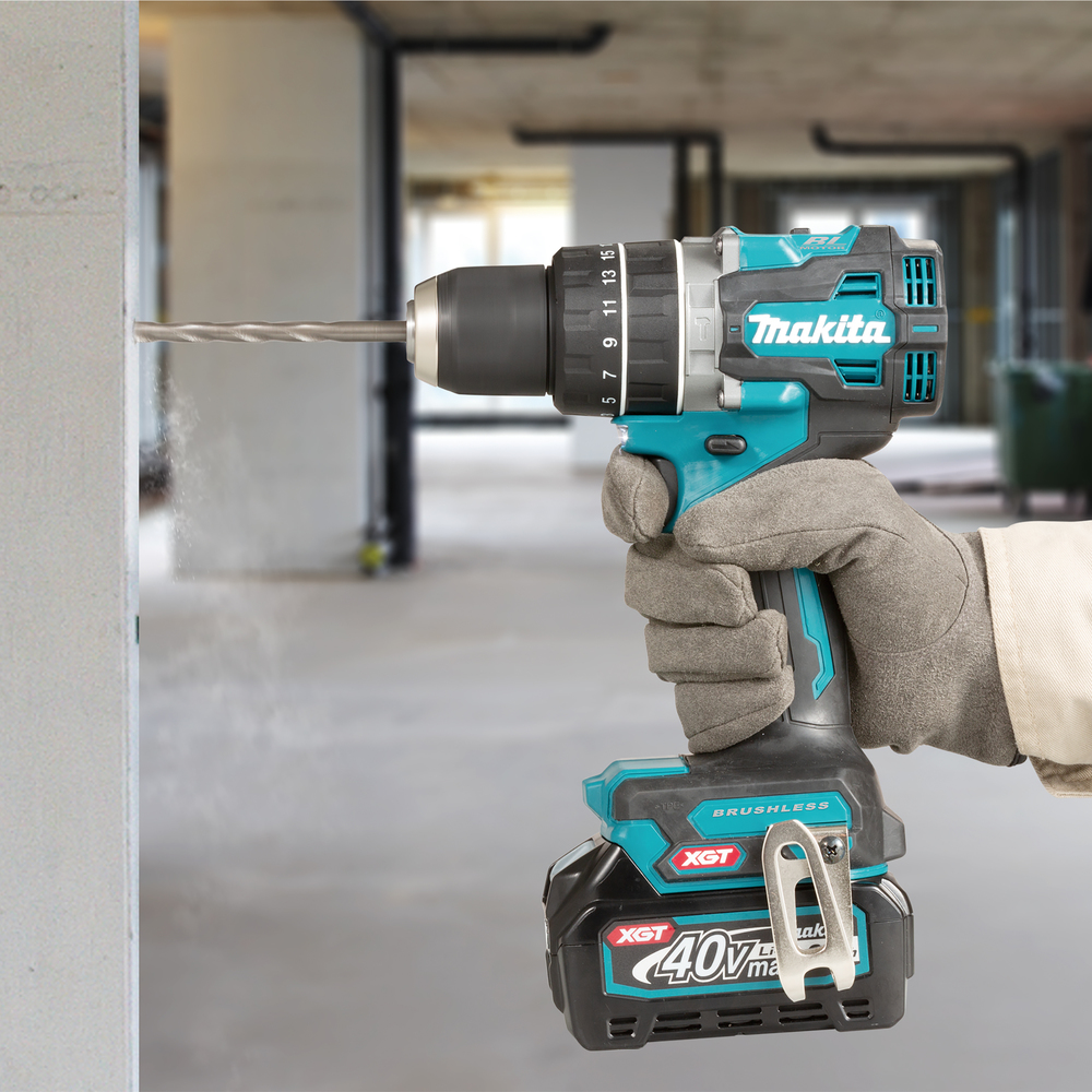 Ударная дрель-шуруповерт аккумуляторная Makita HP002GZ XGT 40В, 65 Нм, 2200 об/мин, без акб и ЗУ