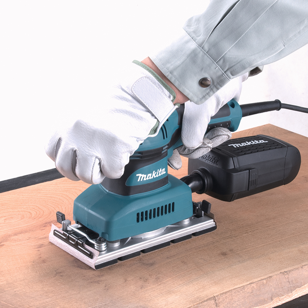 Вибрационная шлифовальная машина электрическая Makita BO3710 190 Вт, 93x228 мм, 11000 об/мин