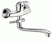 СМЕСИТЕЛЬ ДЛЯ ВАННЫ И ДУША LEDEME L2102-B ДЛИННЫЙ ИЗЛИВ L30S