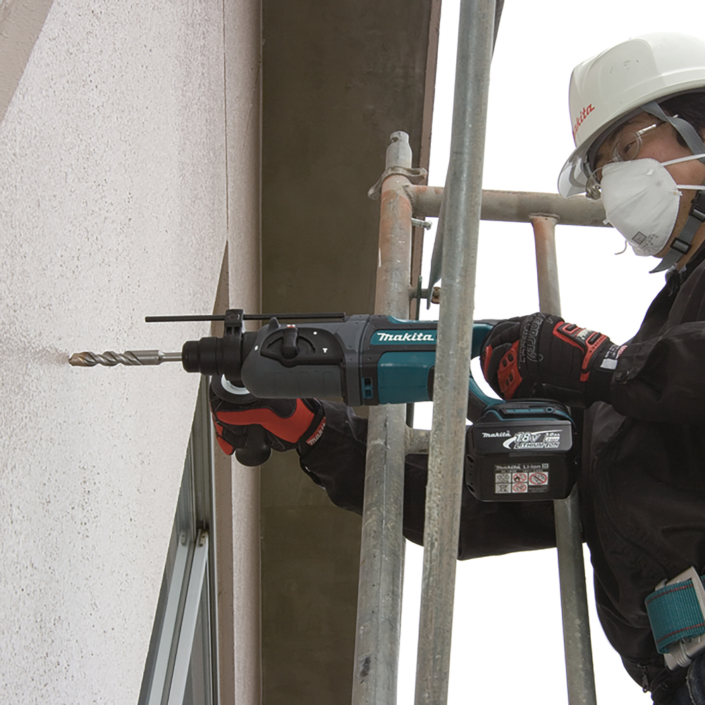 Перфоратор аккумуляторный Makita DHR241RFE LXT 18В, 2х3.0 Ач, 20 мм, 1,9 Дж, SDS-PLUS