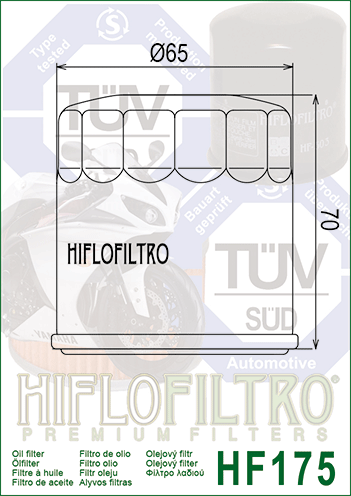 HF175 Фильтр масляный